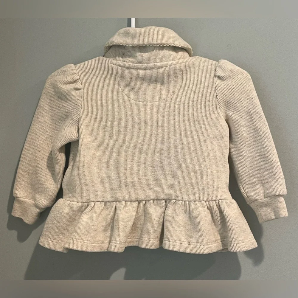Ralph Lauren Girls' French-Rib Cotton Pullover-Size‎ 9 months